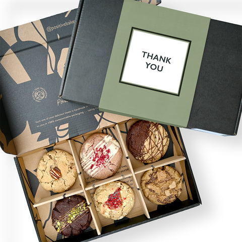 Thank You Artisan Cookie Collection | Box of 6 | Premium Appreciation Cookies