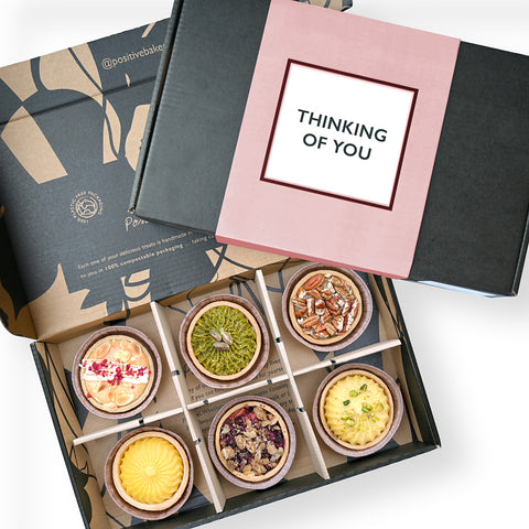 Thinking of You Luxury Tart Selection Box | 6 Pieces | Premium Comfort Desserts