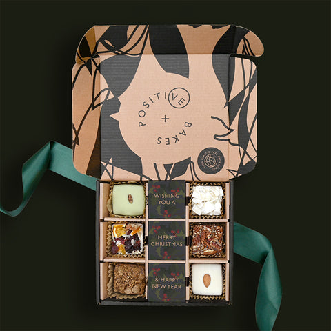 Christmas Artisan Brownie Collection | Box of 6 | Festive Celebration Everyone Can Enjoy