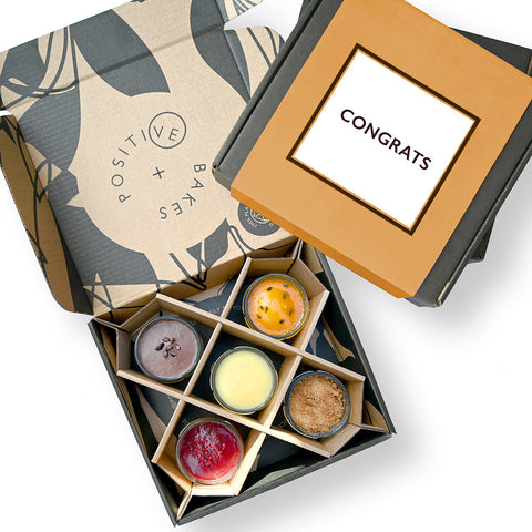 Congratulations Luxury Cheesecake Selection Box | 5 Pieces | Premium Achievement Indulgence