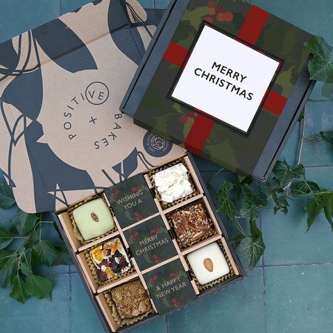 Christmas Artisan Brownie Collection | Box of 6 | Festive Celebration Everyone Can Enjoy