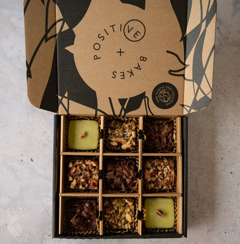 Father's Day Brownie & Blondie Collection | Box of 9 | Brownie Treat Box For Dad