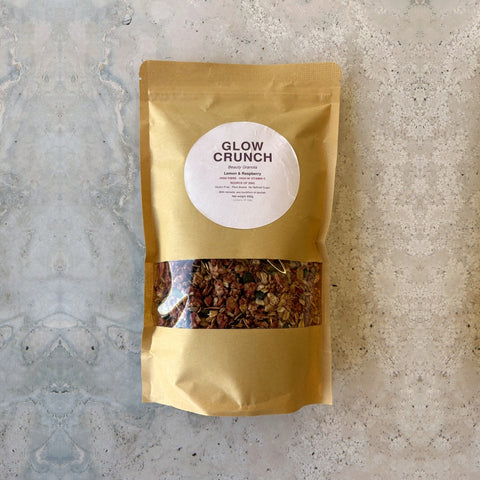 Glow Crunch – Beauty Granola | Lemon & Raspberry | 450g