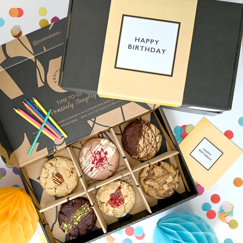 Birthday Artisan Cookie Collection | Box of 6 | Ultimate Birthday Cookies