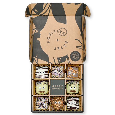 Spooky Halloween Bug Brownie Box | 8 Pieces | Fun Kids Halloween Treats Everyone Can Enjoy
