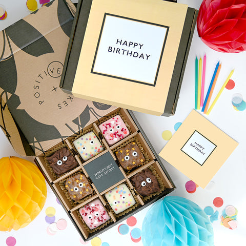 Birthday Little Bug Brownie Box | 8 Pieces | Kids Birthday Party Treats