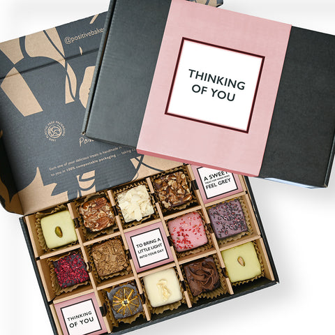 Thinking of You Artisan Brownie & Blondie Collection | Box of 12 | Thoughtful Care Gift