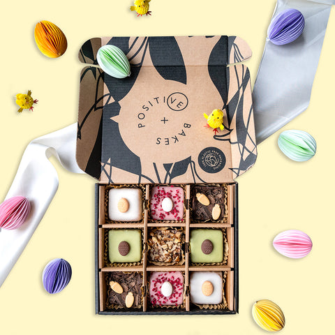 Easter Artisan Brownie & Blondie Collection | Box of 9 | Plant-Based Easter Treats