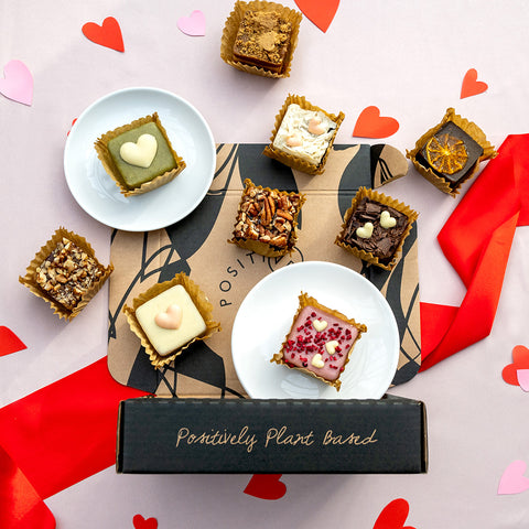 Valentine's Artisan Brownie & Blondie Collection | Box of 9 | Plant-Based Lover's Treat