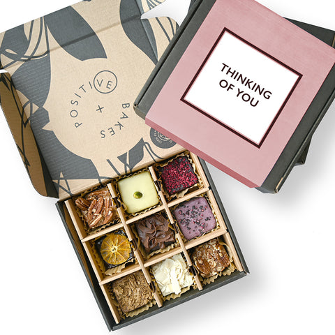 Thinking of You Artisan Brownie & Blondie Collection | Box of 9 | Caring Support Gift