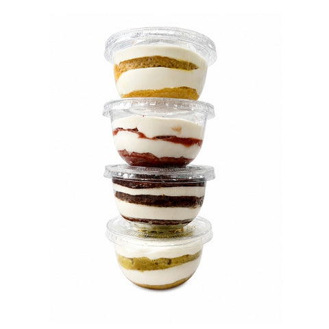 Luxury Flavoured Tiramisu Dessert | 4 Dessert Pots | Plant-Based Everyone Can Enjoy