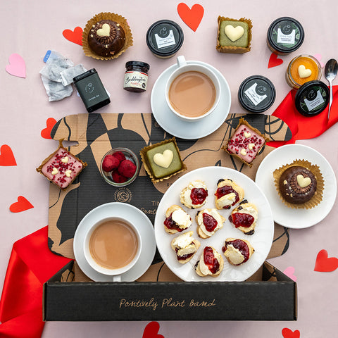 Valentine's Luxury Afternoon Tea Hamper for 2 | Premium Valentine’s Experience